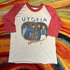 Utopia Band Todd Rundgren 1984 Oblivion Tour Raglan XL Shirt